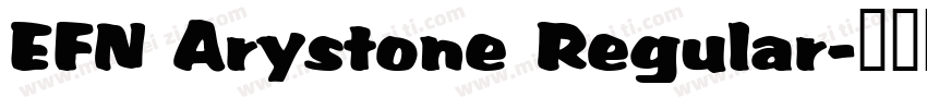 EFN Arystone Regular字体转换